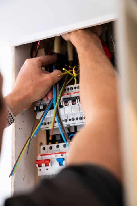 fuse box replaced in a meter cupboard