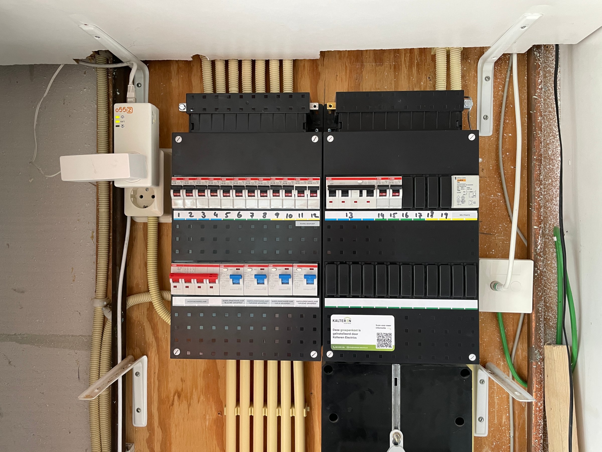 Nieuwe ABB groepenkast in Nederhorst den Berg